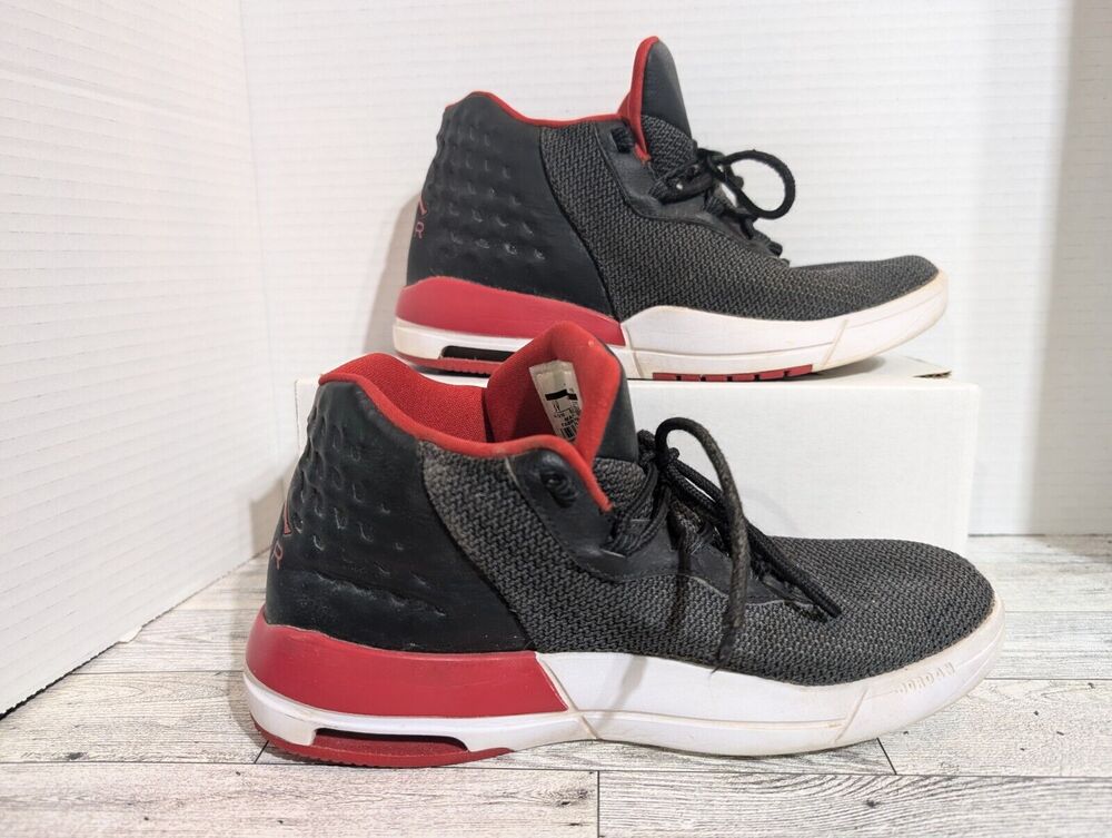 Nike Jordan Academy BG Youth shoes Size 5 Youth 5Y Black/Gym Red-White